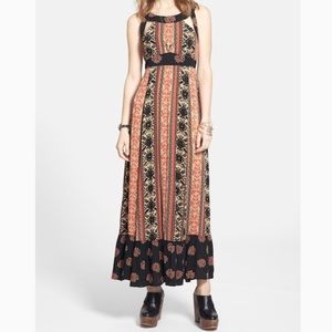 Free People boho maxi dress, size 4
